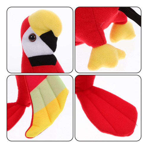 Peluche Con Forma De Loro Pirata Para Niños, Adorable Pirata