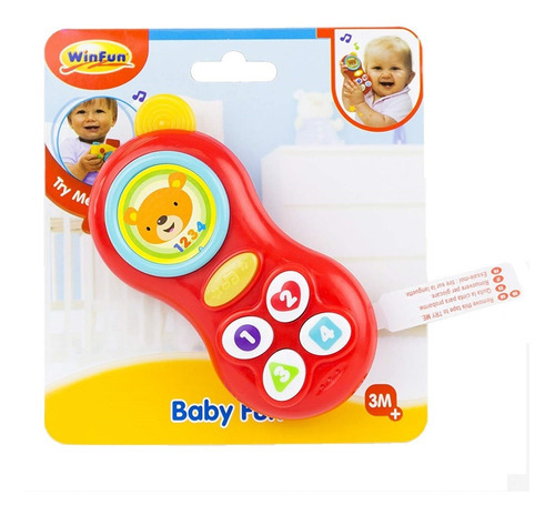 Brinquedo Infantil Telefone Do Bebe Com Sons Winfun 000638