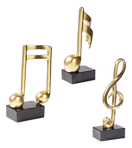 ~? 3pcs-estatua De Nota De Música, Decoración De Nota Musica