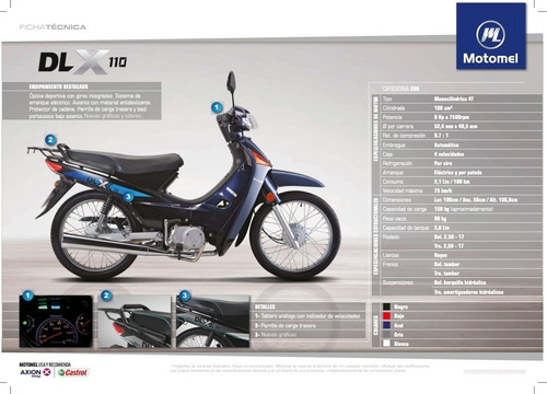 Imagen 2 de 12 de Motomel Dlx 110 - 30 Cuotas Fijas Solo Dni - Aszi Motos
