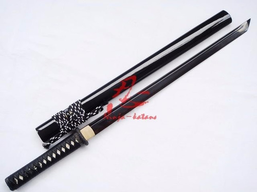 Imagem 7 de 8 de Ninjato Lâmina Negra Aço 1095 Shinobigatana Espada Ninja