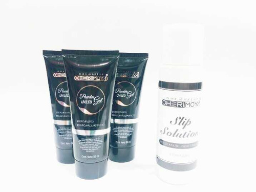 Kit 3 Polygel Cherimoya Polygel + Solution