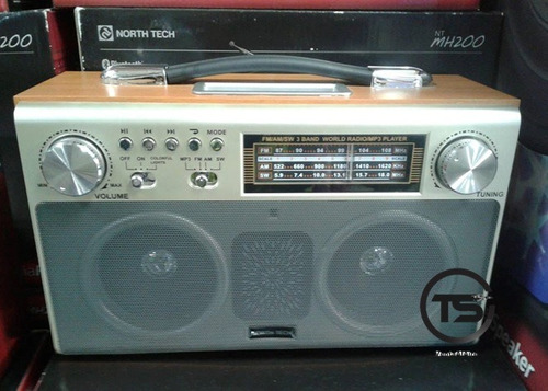 Parlante Radio Nt-mh200 Retro Nortech Entradas Usb- Aux