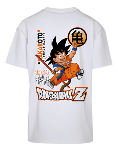 Camiseta Oversize  Estampado Dragon Ball Z Goku