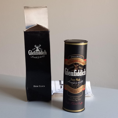Reloj Estuche Miniatura Whisky Glenfiddich