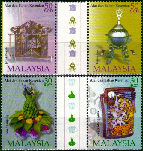 Malásia - Itens Culturais - 2001 - S/completa - 2 Pares