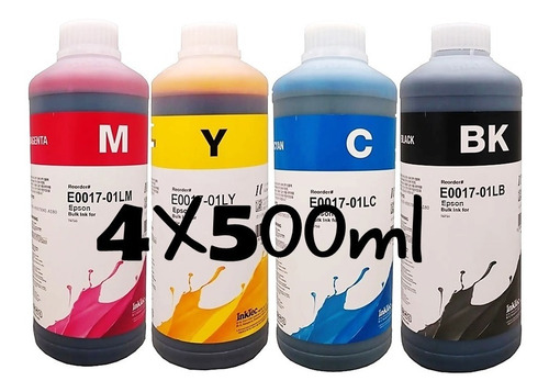 Kit 500ml Compatible Epson L5190 L4150 L3110 L3150 L1110 395