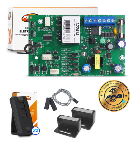 Kit 2 Controle Placa Central Ppa Fim De Curso Imã Deslizante