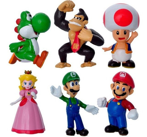 Figura Nintendo - Set Mario Bros (6 Unidades)