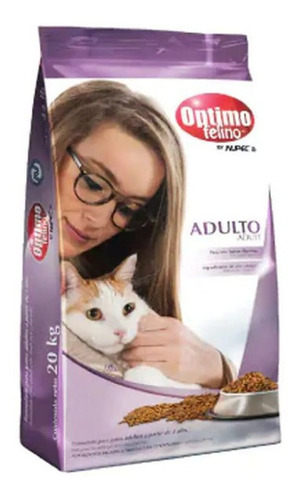 Alimento Optimo Felino para gato adulto sabor mix en bolsa de 20kg