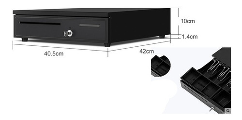 Gaveta De Dinero Punto Venta Pos Rj-11 Llave Pinza Metalica