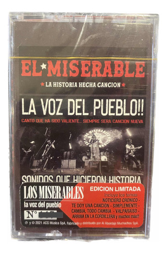 Cassette Los Miserables  La Voz Del Pueblo  Nuevo Y Sellado