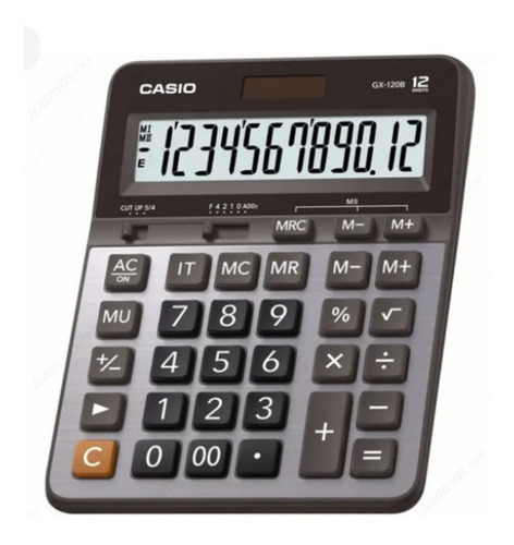 Calculadora Casio Gx120b Cubierta Metal  Somos Tienda