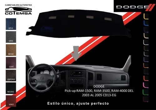 C.tablero Aut.(clr) Dodge Pick-up Ram-1500 2003 Al 2005 Cd13