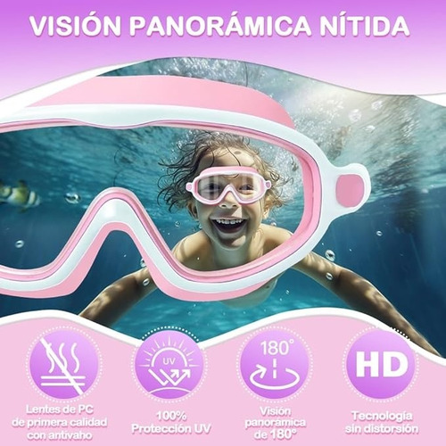 Gafas De Natación Ajustables De Silicona Para Niños 2pz