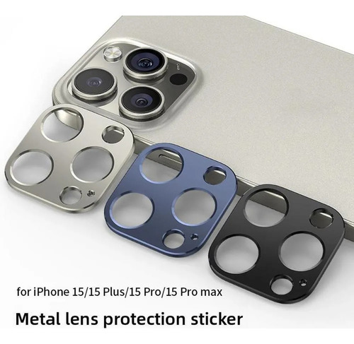 Nuevo Protector De Bisel De Cámara De Metal Para iPhone 16 P