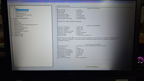 Laptop Dell Latitude E5570 Leer Descripción (Usado)