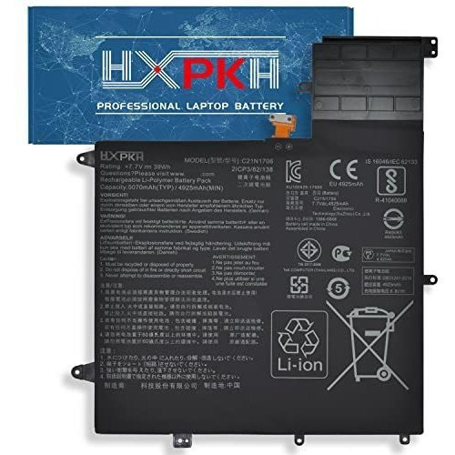 Hxpk C21n1706 Batería Portátil Para El Ano Zenbook Qqx13
