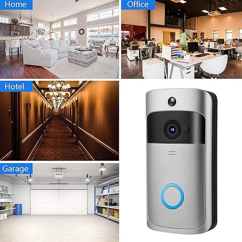 Cámara Con Timbre De Vídeo Wifi, Inalámbrica Inteom Para Ho