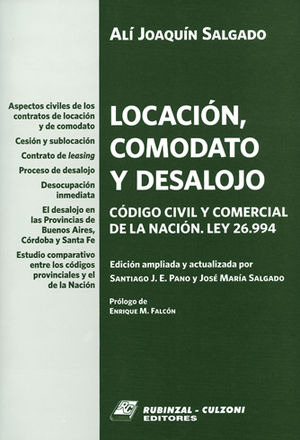 Libro Locación, Comodato Y Desalojo Original