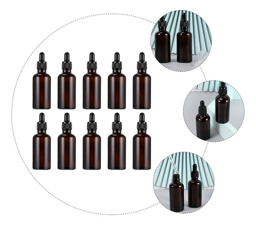 10 Botellas Cuentagotas Para Viajes, Botellas De Aceite Esen