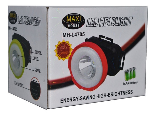 Linterna Led Casco Cabeza Cacería Pesca Camping 2 Unids
