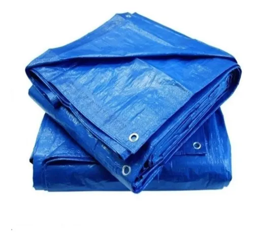 comprar Lona Carpa Multiuso Impermeable Azul Con Ojetillos 4x5 Mts.