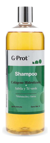  Shampoo Colágeno Hidrolizado Sábila Té Verde 1 Lt G-prot