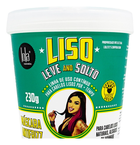 Lola Liso Leve E Solto Shampoo + Máscara Antifrizz Alisado