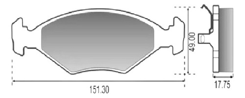 Pastillas Freno Plasbestos Fiat Palio Weekend 1.5 1997 Del.