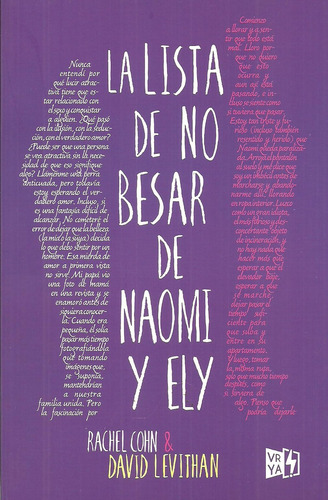 La Lista De No Besar De Naomi Y Ely - Rachel Cohn