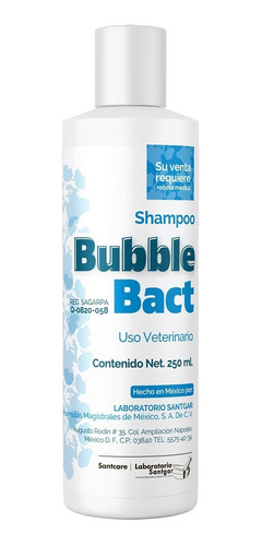 Bubble Bact Shampoo 250 Ml. (para Perro Y Gato)