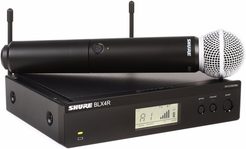 Imagen 6 de 9 de Microfono Inalámbrico Shure Blx24r/sm58 Rack Sm58