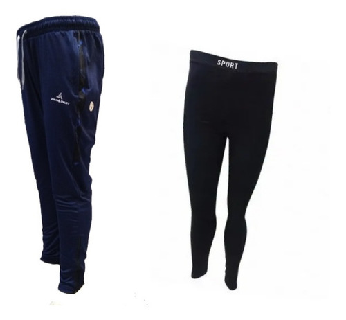 Combo Invierno! Pantalón Chupin Deportivo A+calza Térmica