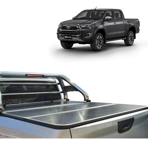 Tapa Rigida Pick Up Trifold Toyota Hilux Revo 2016-2023