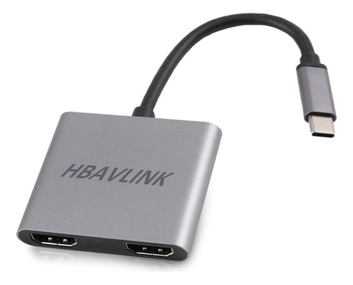 Adaptador Usb C A Hdmi 4k 60hz, Hbavlink Dual Monitor Hdmi S