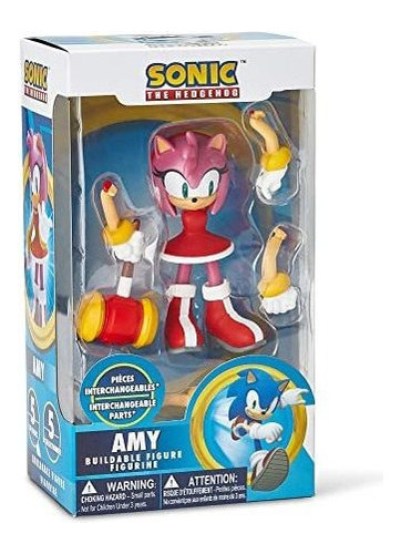 Figura De Acción De Sonic The Hedgehog (amy Rose)