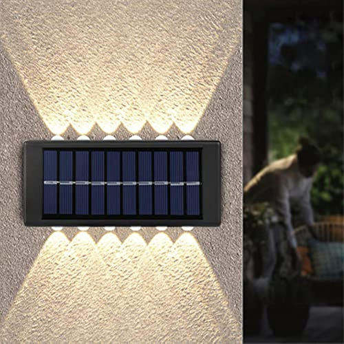  Luces 12 Led Solares De Pared Ip65 A Prueba De Agua