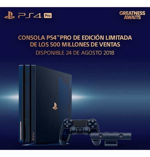Playstation 4 Pro 2tb 500 Millones Edición Limitada Ps4