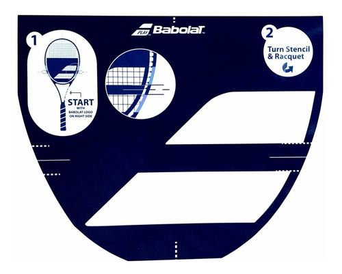 Combo Stencil Molde Y Tinta Pintar Encordado Raqueta Tenis