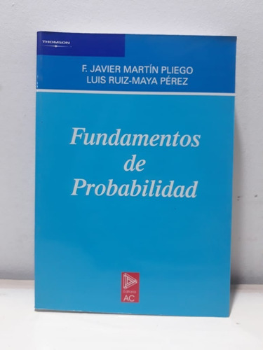 Fundamentos De Probabilidad Pliego Perez Libreria Merlin