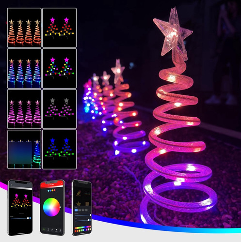 Smart Outdoor Christmas Decorations, Custom & Preset Modes,.