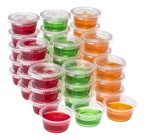 Imagen 1 de 8 de Pote Salsas Delivery Take Away Con Tapa 25cc X 100 Un.