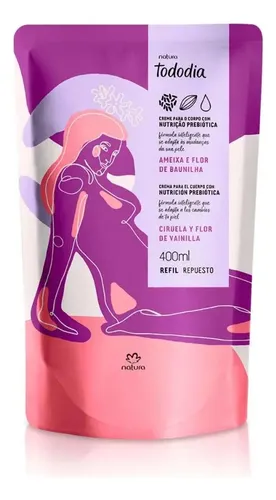 Refil Creme Desodo Tododia Ameixa E Flor De Baunilha 400 Ml
