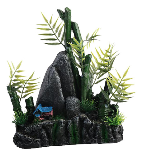 Adorno Para Pecera Con Árbol Rocoso Para Acuario,