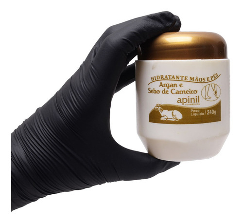 Imagem 2 de 3 de Gel Hidratante Mãos E Pés Argan E Sebo Carneiro 240g Apinil