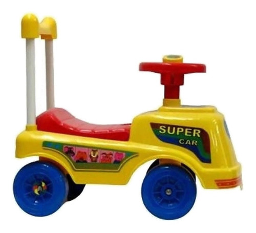 Imagen 2 de 3 de Carrito Montable Mytek Súper Car Amarillo - M5511