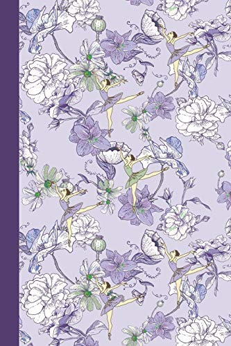 Cuaderno De Bocetos Floristas Purpura 6x9 Diario En Blanco S
