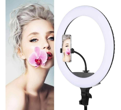 Imagen 2 de 5 de Aro De Luz Led 18¨ 45cm. Estudio Fotografía + Trípode Rl02