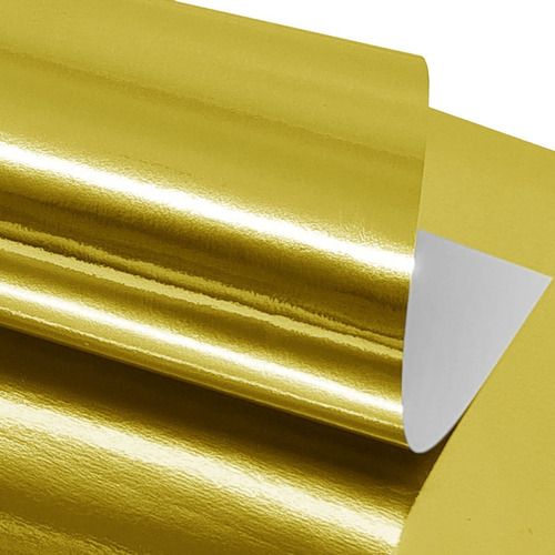 Papel Laminado Papel Dourado 180g/m² 50 Folhas